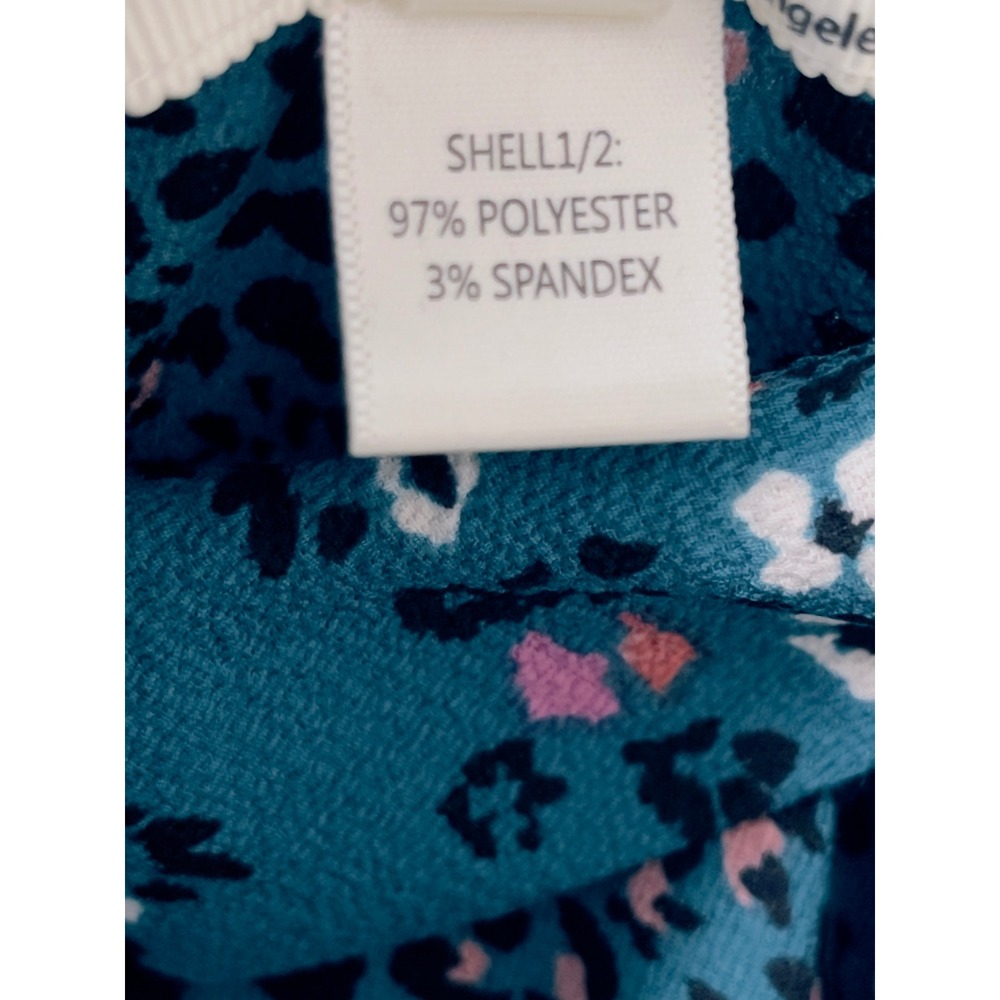 Monteau Teal Floral Midi Dress - Picture 6 of 7